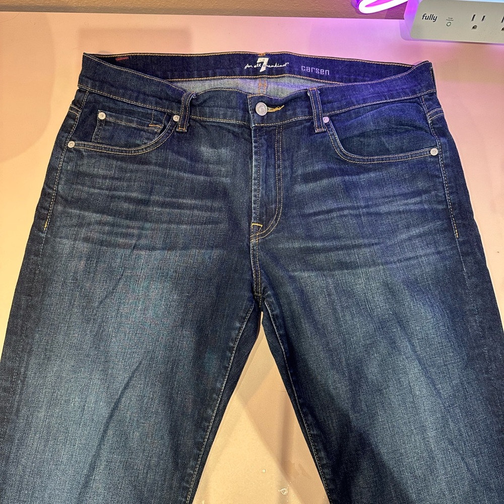 Great comfy jeans. My son moved up a size